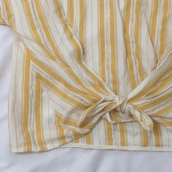 Lou & Grey Skip Doppy Tie-Front Top, Color Texas Sun Size M - Picture 6 of 11